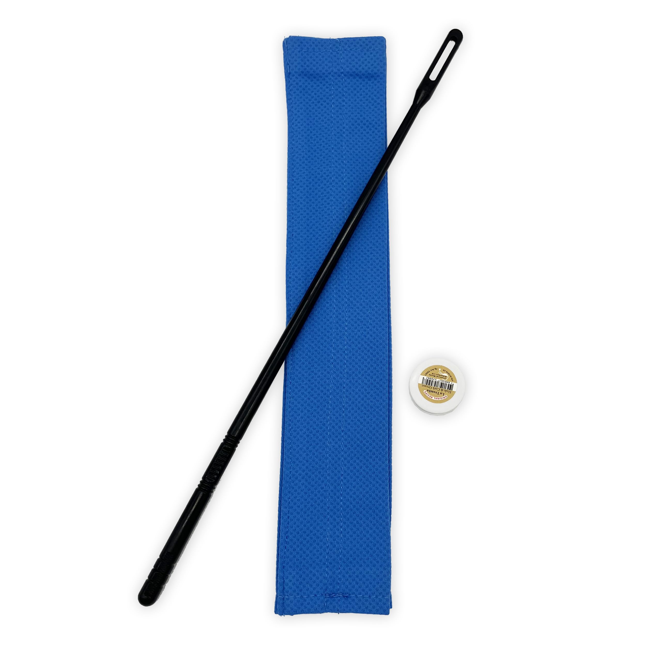 Soundman flute cleaning kit - Effective and scratch-free cleaning in seconds: flute cleaning cloth (blue) + cleaning rod + La Tromba Slide & Cork Grease (3g) + “Flute Basics” course
