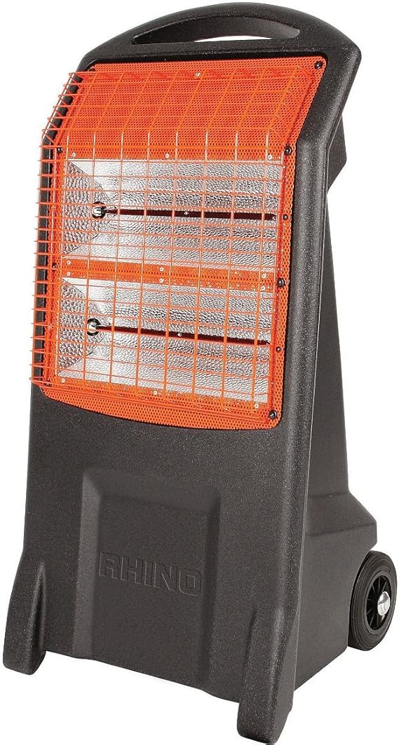 Rhino H029400 TQ3 2.2kw Infrared Heater240V, 2200 W, 230 V, Black