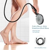 OFFO Shower Head and Hose 1.5m 6 Modes Matte Black 130mm Large Head view 6