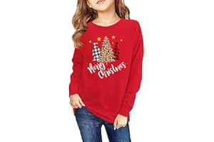 Haloumoning Girls Striped Color Block Sweatshirts Kids Tie Dye Crewneck Long Sleeve Pullover Tops 4-15 Years