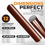 vgoltd Gloss Self-Adhesive Vinyl Wrap Dark Brown 90x100 cm view 3