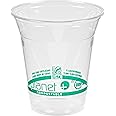 Planet+ 100% Compostable PLA Clear Cold Cup, 12-Ounce, (Pack of 1000)