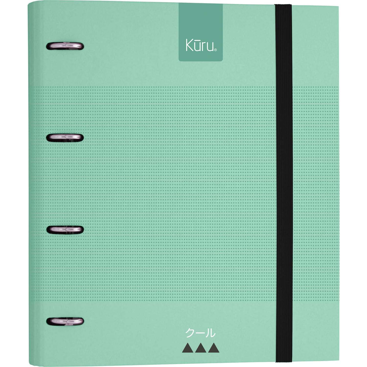 Grafoplás 88103026. 4 Ring Binder with Refill and Rubber, Hard Cover A4, Mint Green, Spacers and Refill 100 Sheets 5x5 Edge Color, Carpebook, Kuru