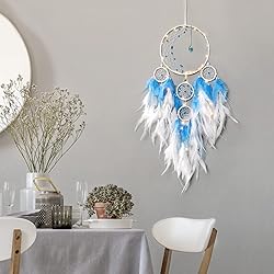 KHOYIME LED Light Up Dream Catcher Half Circle Moon