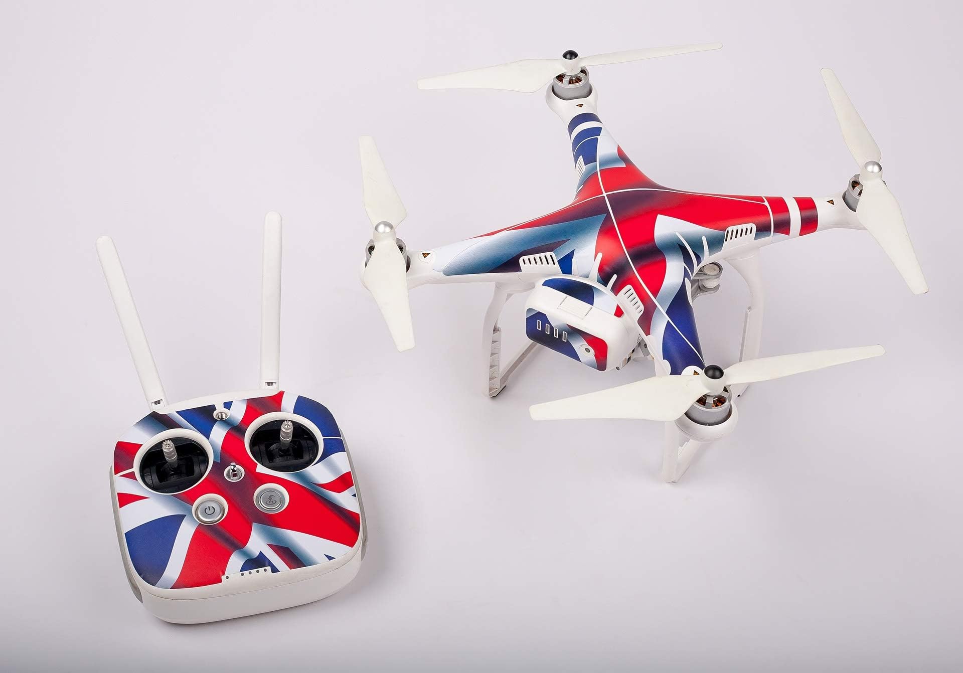 SummitLink Sticker Set / Controller & Aircraft Stickers Radiation Wrap Body Decal Skin wrap Sticker for DJI Phantom 3 Professional & Advanced L-02 (Phantom 3 Standard not Included)