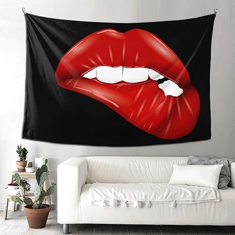 Amazon Co Jp セクシーな赤い唇 タペストリー 壁掛け 装飾布 おしゃれ インテリア 寝室 カーテン 部屋飾り 多機能 大判 耐用性が強く 抗菌防臭 子供部屋 お店 雑貨 パーテイー 四季通用 ホーム キッチン