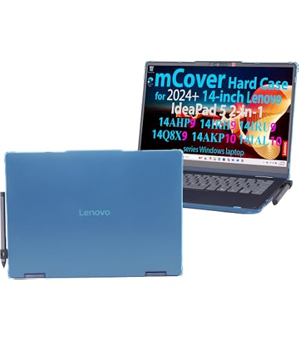 MCover Custodia In Policarbonato Per Lenovo IP Flex 5 Chrome 14IAU7 (Plus) 14" 2022-2025 – Rosso (Modello Specifico)