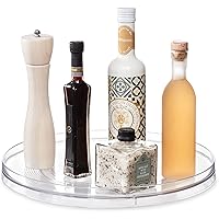 iDesign Recycled Plastic Lazy Susan Turntable Organizer Pantry, Bathroom, General Storage and More, The Linus Collection, 14"
