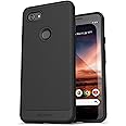 Encased Pixel 3a Case (Thin Armor) Slim Fit Flexible Grip Cover for Google Pixel 3a Phone - Black