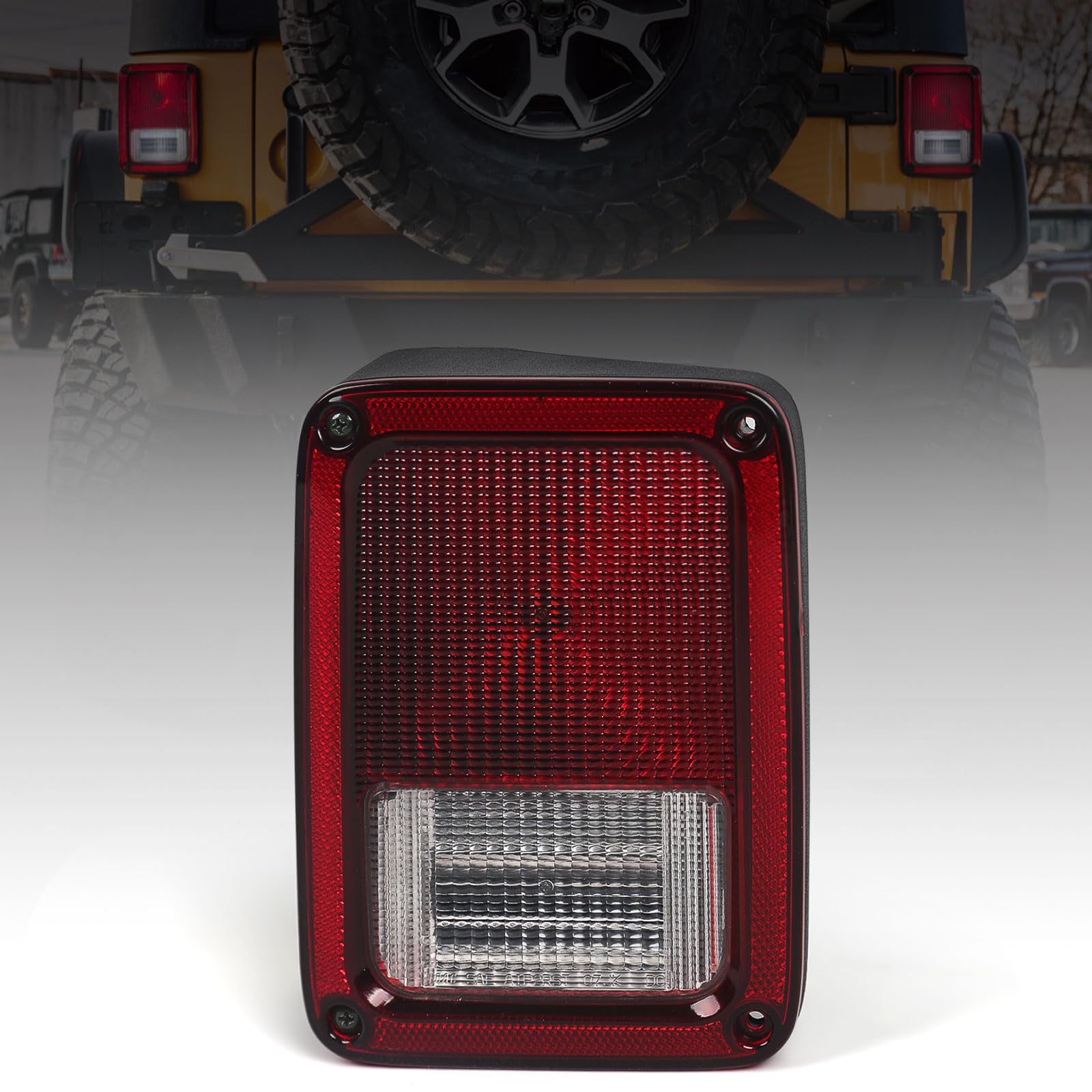 Photo 1 of DKMGHT Left Tail Light for Jeep Wrangler JK JKU 2007-2018, [DOT Approved] [OEM] [Plug n Play] Jeep JK Accessories (Driver Side)