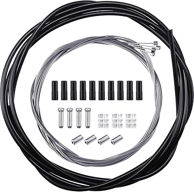 Boao 4 Pack Bike Brake Gear Shifter Cable Kit Universal Bicycle Cables