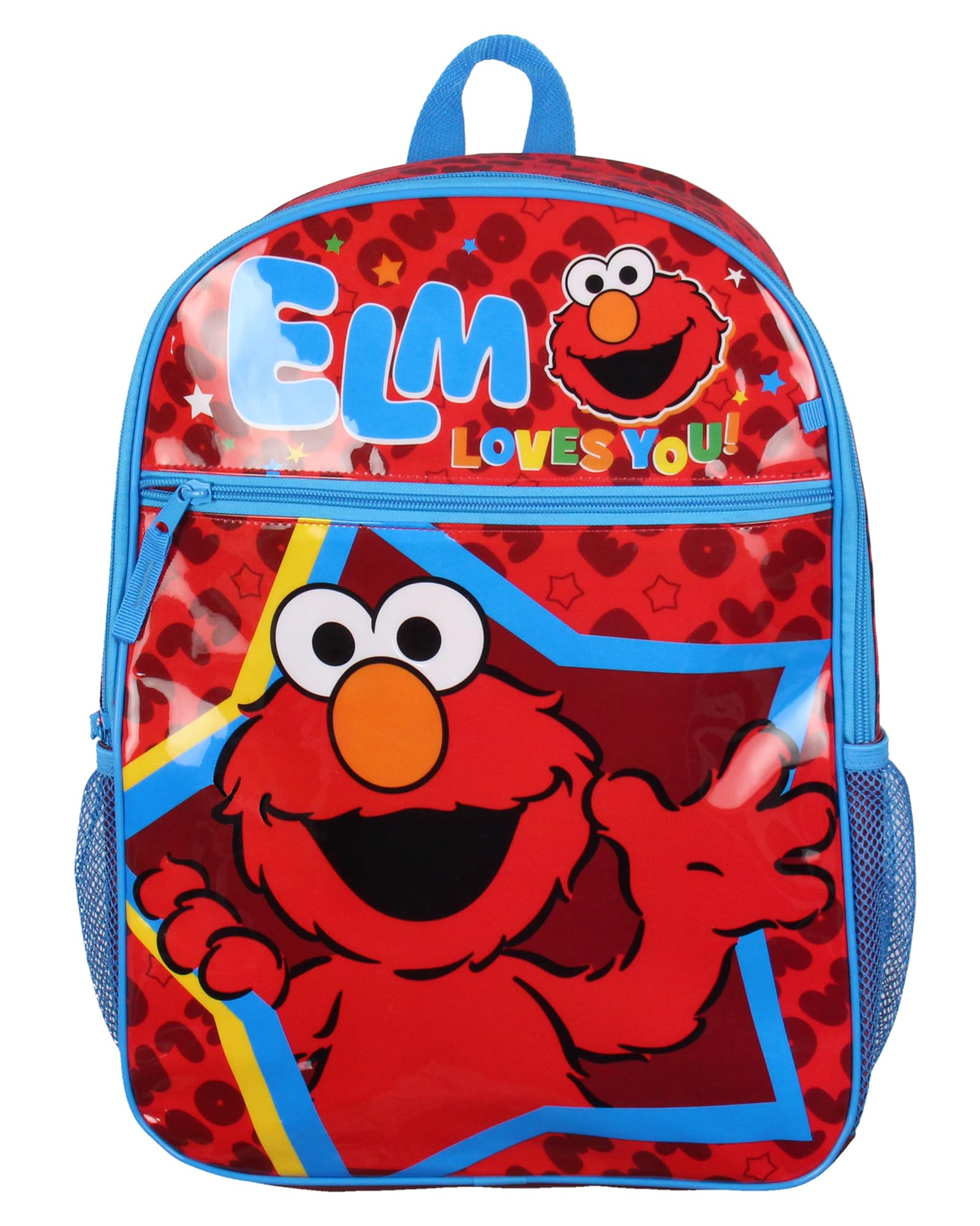 Photo 1 of Sesame Street Elmo Loves You Star Dual-Compartment Front Pocket Backpack Bag