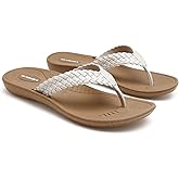 OKABASHI Women's Baha Flip Flop | Contoured Footbed w/Arch Support for All-Day Comfort | Slip-Resistant & Waterproof | Sustainably Made in The USA
