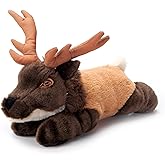 The Petting Zoo Elk Stuffed Animal Plushie, Gifts for Kids, Earth Keeperz Wildlife Animals, Zoologee Brown Elk Plush Toy, 10 inches