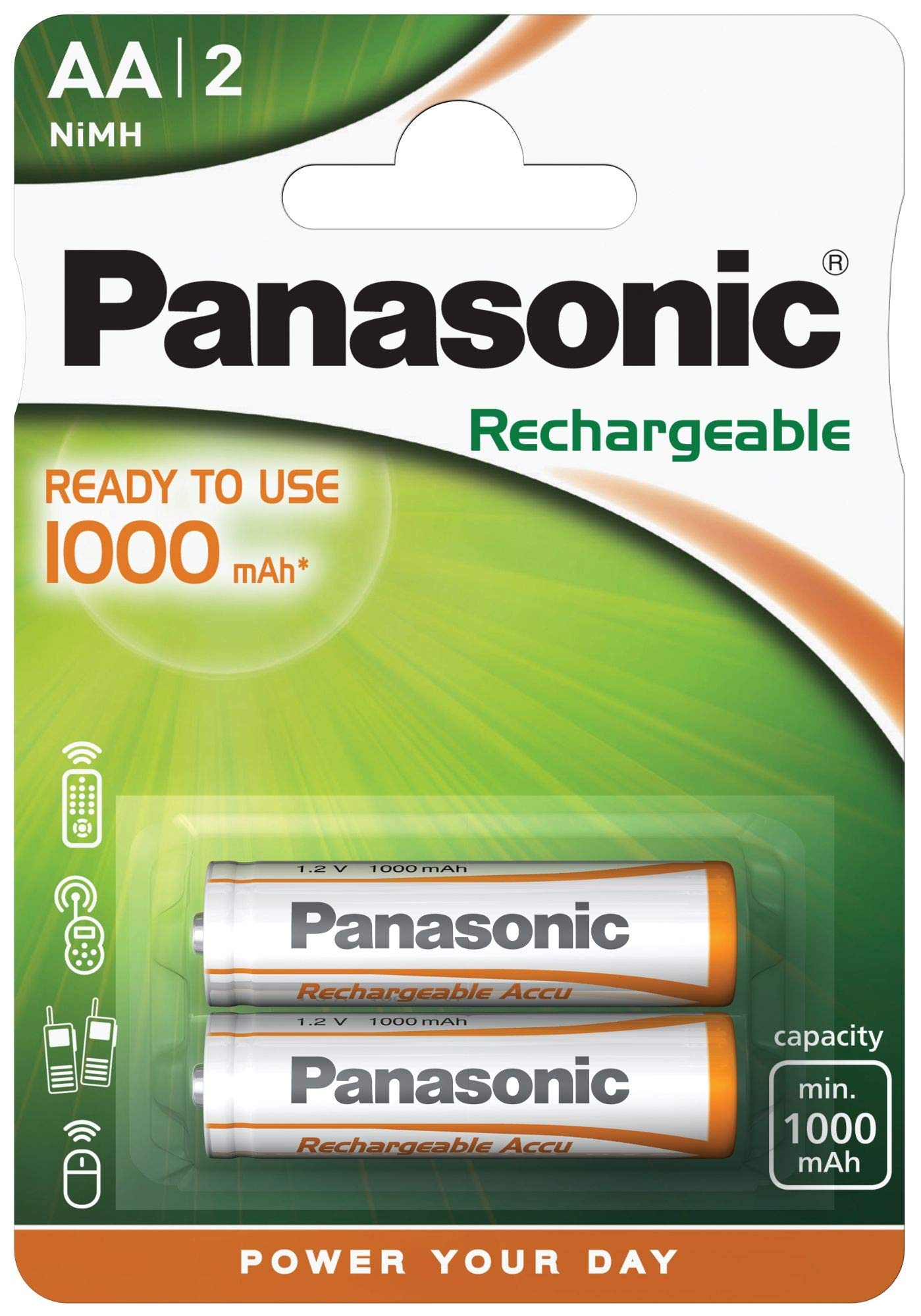 Panasonic 1560 R2U P06 AA 1000 mAh Evolta Rechargeable Battery