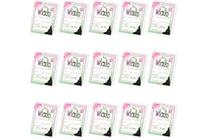 CheeseandU 15Pcs Wicked Birthday Card with Envelopes Wicked Party Invitations Green Pink Wicked Theme Birthday Invites Witch 