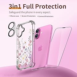 ilnehc for iPhone 16 Case,[3 in 1] with Screen