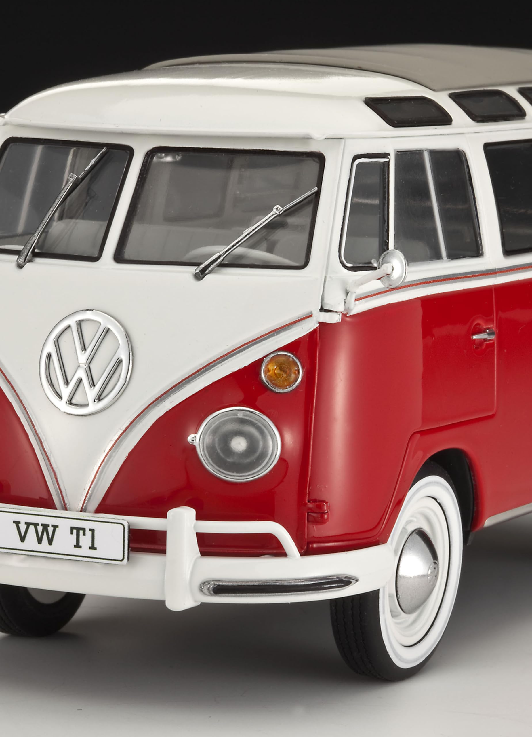 Revell Modellbausatz VW T1 Samba I Maßstab 1:24 I Detailgetreue Nachbildung des klassischen Busses I Detailliertes Modell für Auto- und Bus-Liebhaber 3