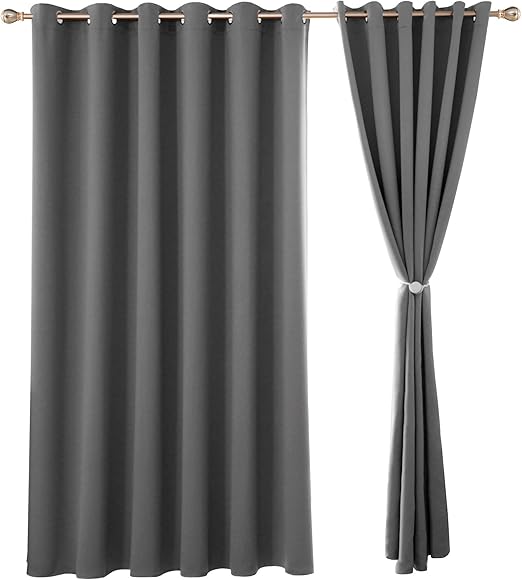 Deconovo Blackout Curtains 90 X 90 Inch Eyelet Curtains Bedroom