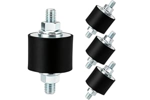 AOHEKE M10 Rubber Studs Shock Absorber Anti-Vibration Isolator Mounts, 40x30mm Rubber Studs Shock Absorber, Cylindrical Vibration Isolators for Diesel Engines, Air Compressors, Vibration Motor 4 Pack