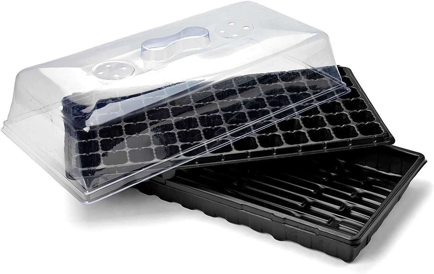 HONGVILLE Propagation Kit 72 Cell Extra Strength, 1020 Tray, Humidity Dome and Plug Tray