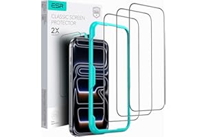 ESR 3 Pack for iPhone 17/iPhone 16 Pro Screen Protector, [9H Hardness] [Military Grade Shatterproof] Full Coverage Tempered G