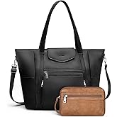 SYTRAH Laptop Bag for Women Designer Leather Laptop Backpack Purse, 16 inch Computer Tote Bags with Satchel Purse