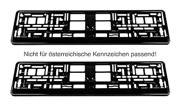 Auto Tuning Styling Lack Hochglanz Kennzeichenhalter Schwarz Black Sport Auspuffe Chrom Sport Auspuffe Auto Motorrad Teile