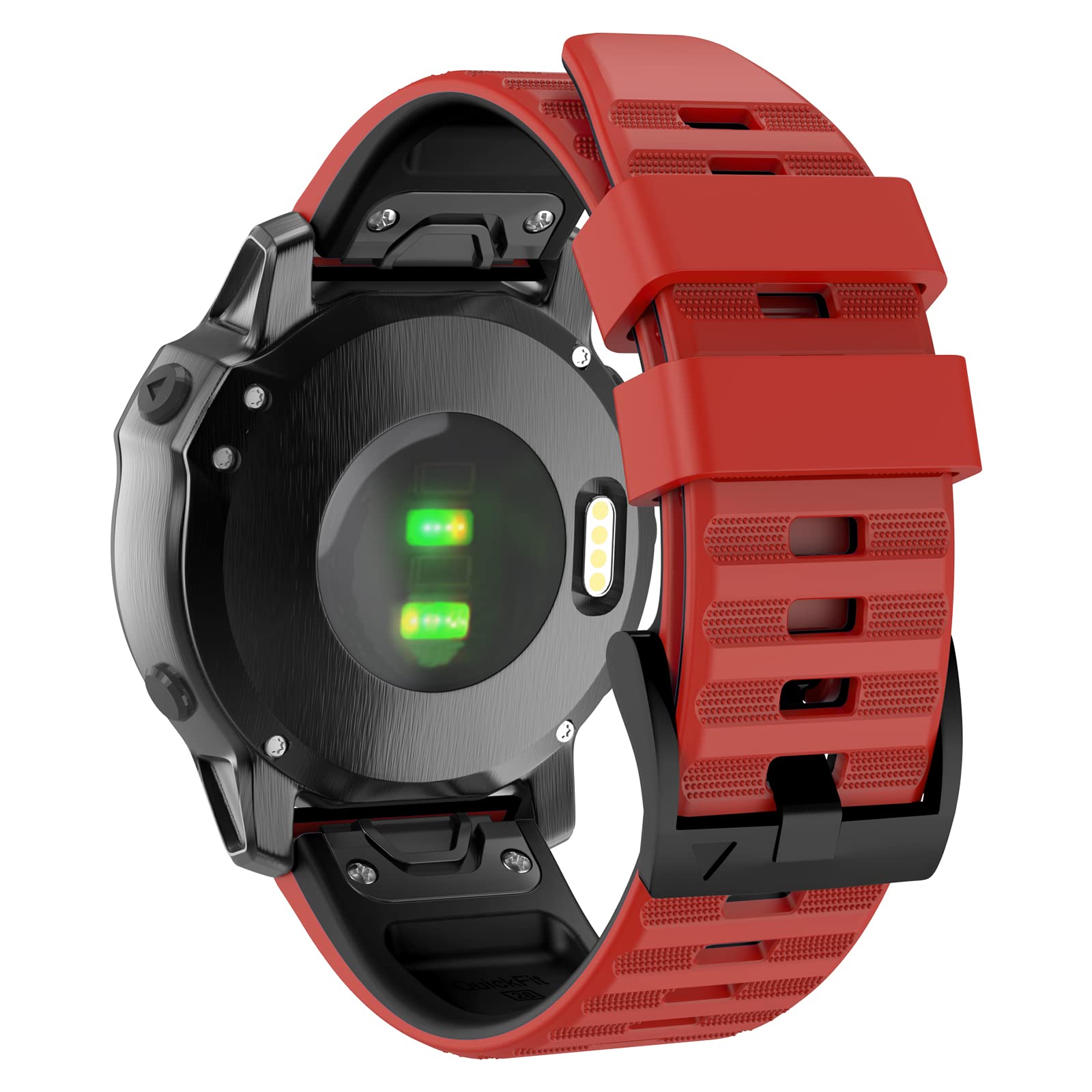 ISABAKE Watch Strap for Fenix 6X/Fenix 8 51mm/Fenix 7X, 26mm Quick Fit Replacement Band for Garmin Enduro, Fenix 5X Plus, Fenix 3