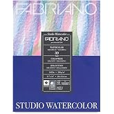 Fabriano Studio Hot Press - Tappetino per acquerello, 11 x 14, colore: Bianco