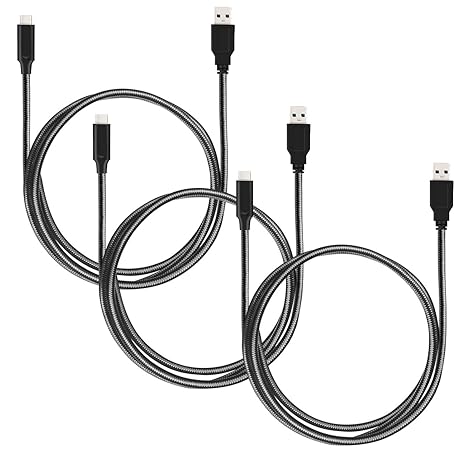 Inateck 3 Stücke USB C Kabel Nylon USB 3.1 Datenkabel/Ladekabel USB Typ C auf USB 3.0 A für MacBook Pro 2016, Nexus 5X, Huawe