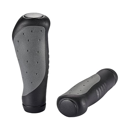 PRUNUS Bike Grips Rubber Ergonomic Antislip Handlebar Grips for MTB Bicycle Mountain
