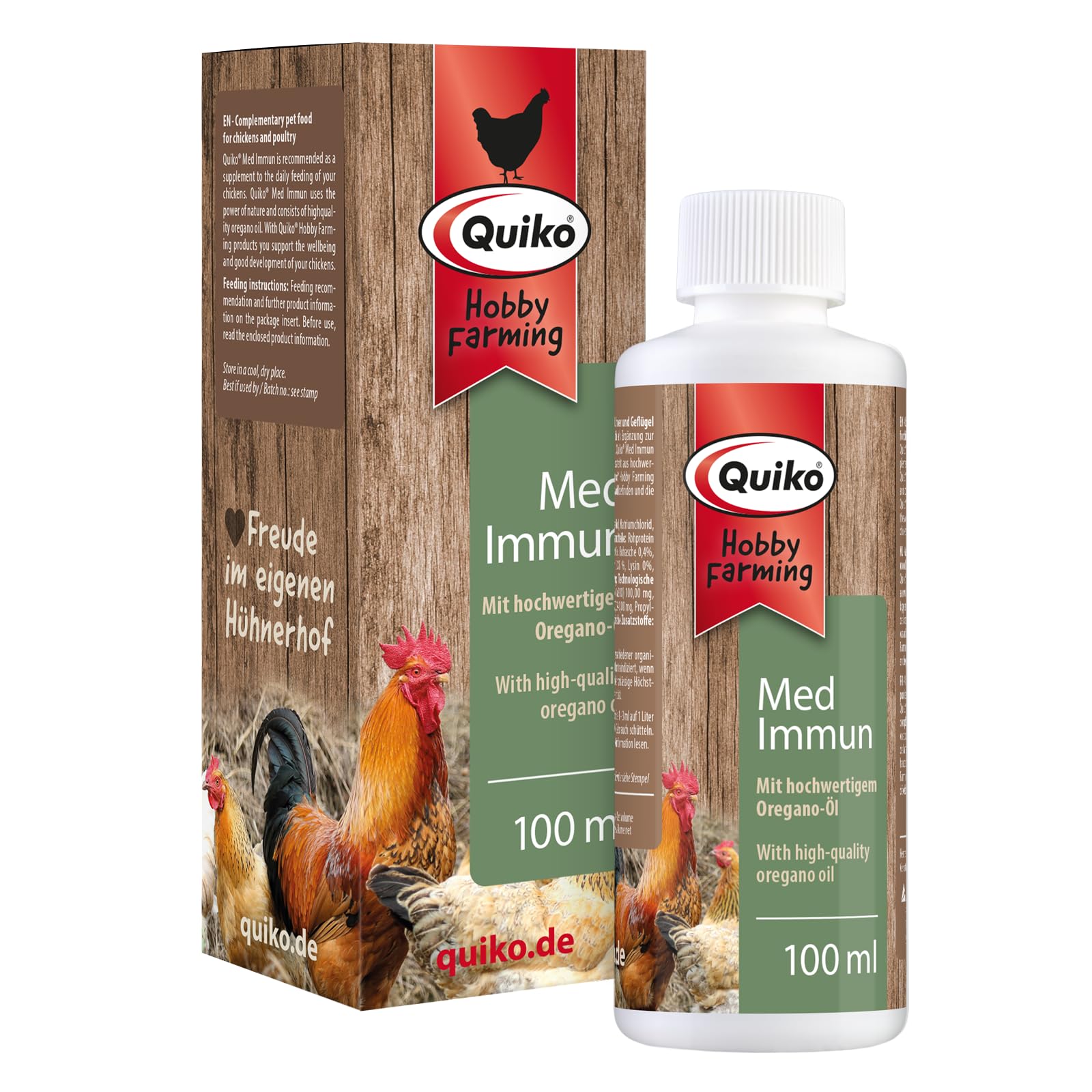 Quiko Hobby Farming - Med Immun for Chickens 100ml - Chicken Feed - Chicken Vitamins — image 1