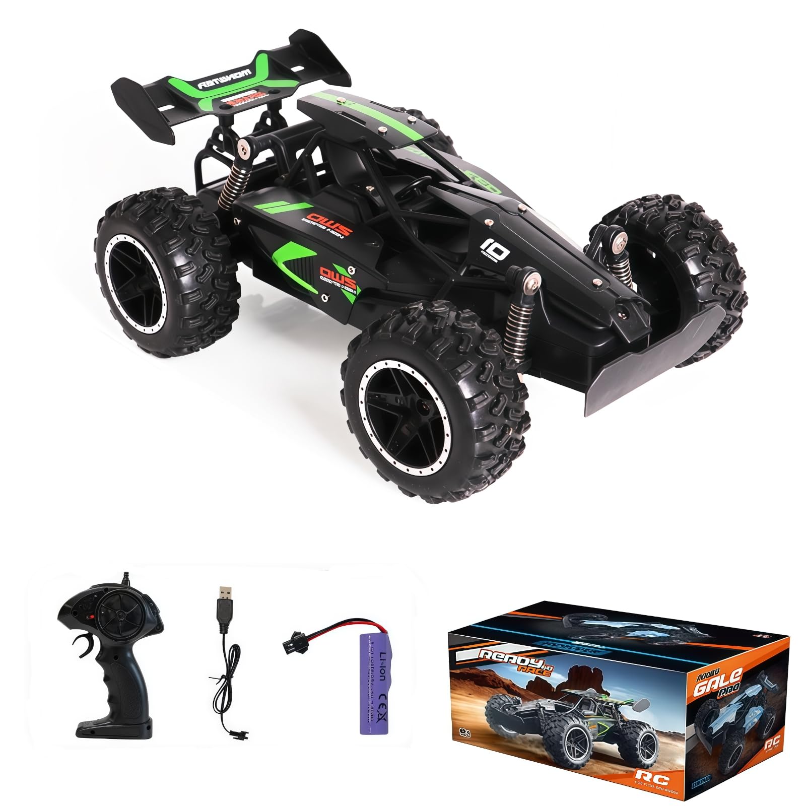 Photo 1 of 1/18Fast RC Cars for Adults 15+ KM/H?All Terrain High Speed Remote Control Car?with 2.4 GHz Remote Control.Two Rechargeable Batteries Truck for Adults & Kids