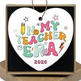 in My Teacher Era 2026 Best Teacher Appreciation Gifts Ideas Christmas Graduation End of Year Teachers Thank You Gifts for Teachers Day Christmas Tree Decorations Ornaments