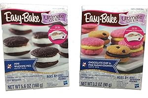 Easy Bake Chocolate Chip & Pink Sugar Cookies and Mini Whoopie Pies - 2 Refill Mix Packs