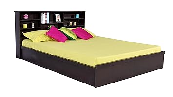 DeckUp Dusun Queen Bed (Dark Wenge, Matte Finish)