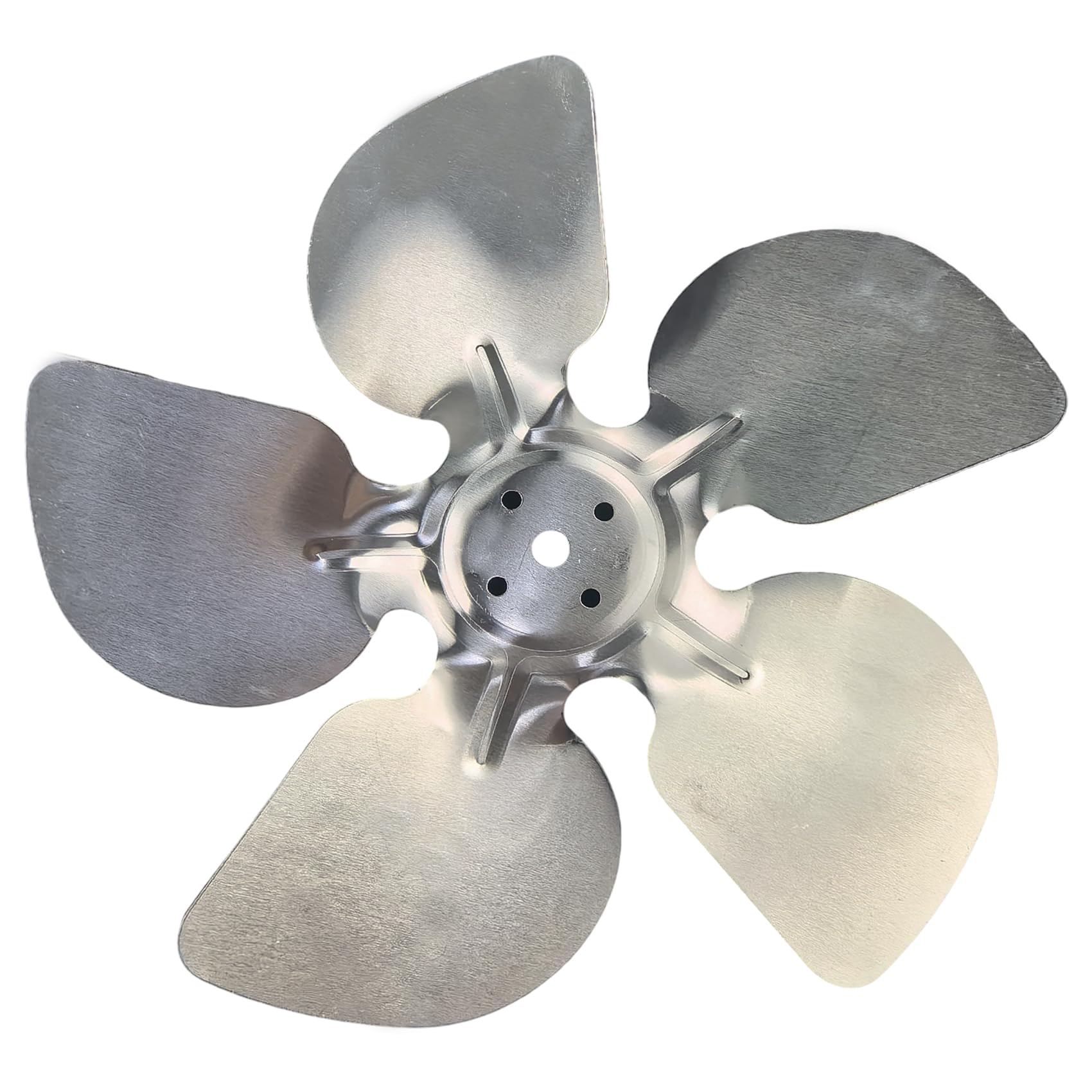 Photo 1 of 10Inch Fan Blade for YZF18-25 Motor,28 Degree 5 Blade Propeller Metal Fan Replacement Part for Freezer Refrigerator Condenser and Evaporator (10IN254mm)