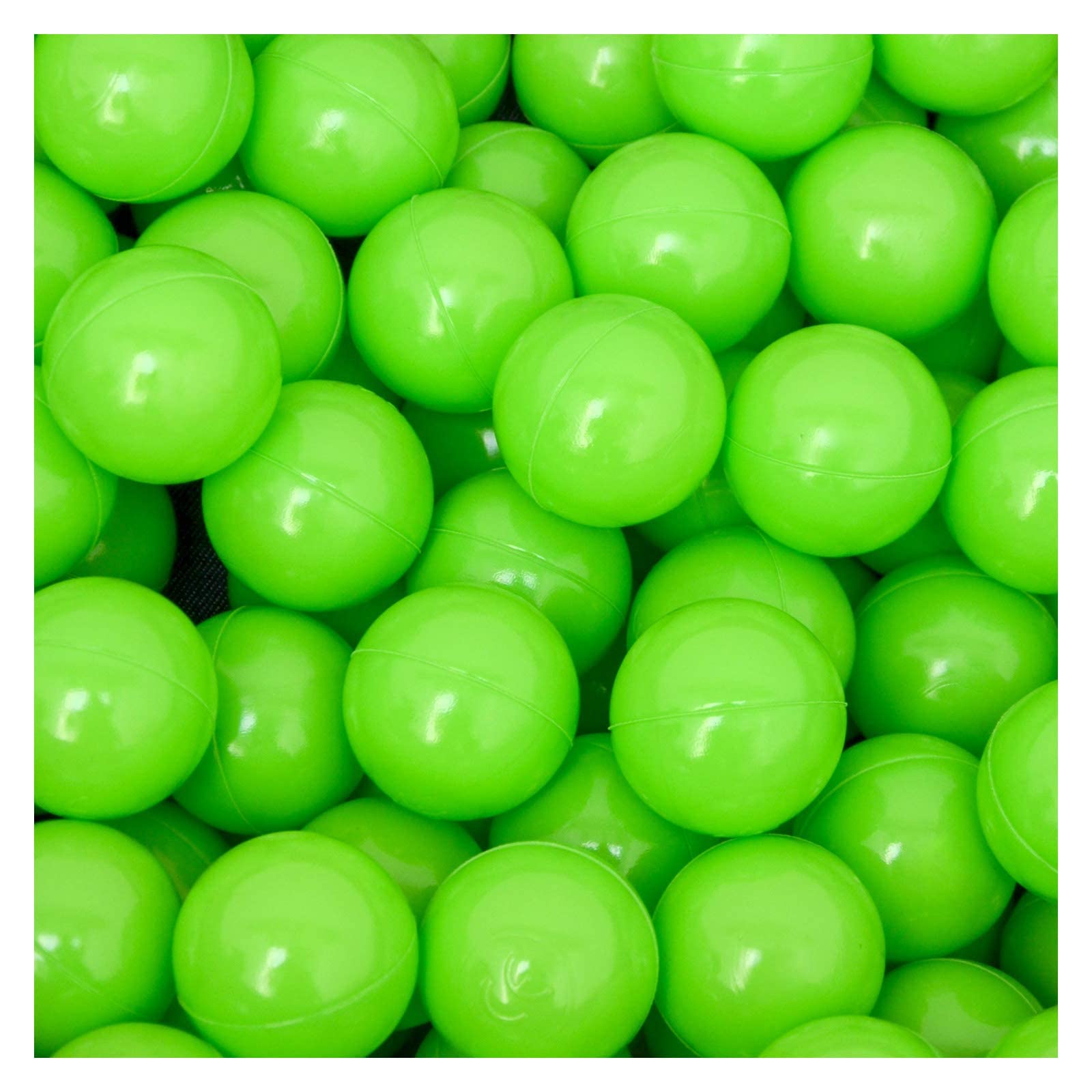 LittleTom 50 Plastic Balls 5.5cm in diameter to fill children's ball pits Green