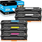 LeciRoba 205A Toner Cartridges 5 Pack Black Cyan Magenta Yellow for HP M180 view 1