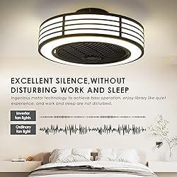Asyko Bladeless Ceiling Fan - 22" Low Profile Flush