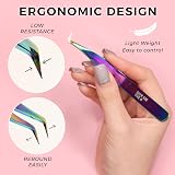 LLBA Lash Tweezers Professional Volume False Lash Application Tool Gold view 6