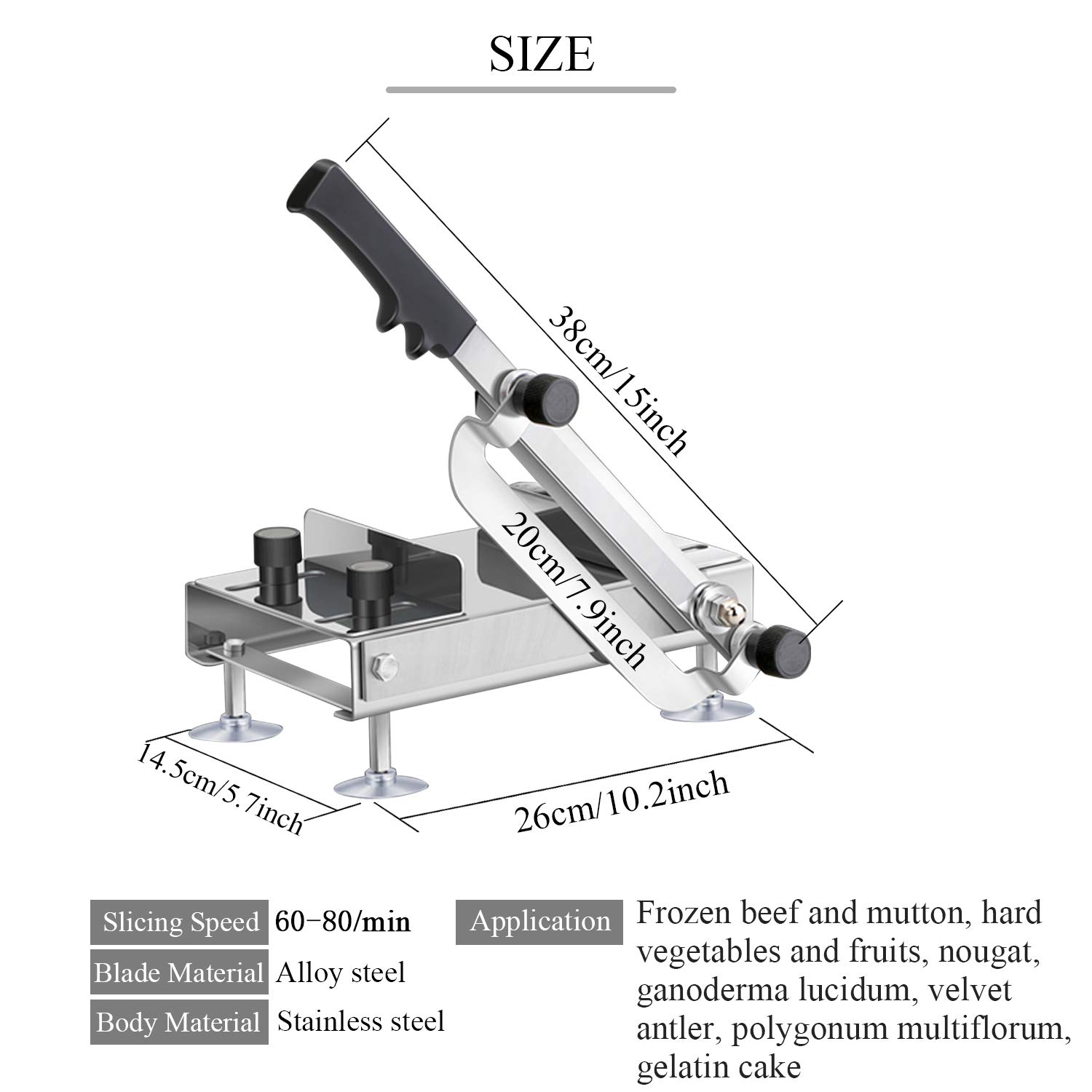 BAOSHISHAN GZM-3120 Cortador manual de ginseng de hierbas Turrón ...
