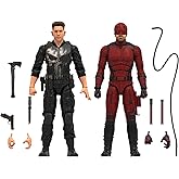 Marvel Legends Born Again Daredevil &amp; Punisher Action Figure Bundle, 6-Inch Fully Articulated Collectible Figures