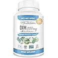 DIM Supplement 200mg - DIM Diindolylmethane Plus BioPerine 60-Day Supply of DIM for Estrogen Balance, Hormone Menopause Relie