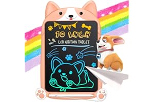 LCD Writing Tablet for Kid, Hockvill Toys for 3 4 5 6 7 Year Old Girls Boys, 10 Inch Colorful Doodle Board, Toddler Drawing Pad, Christmas Birthday Gift for 3-10 Year Old Girl Boy