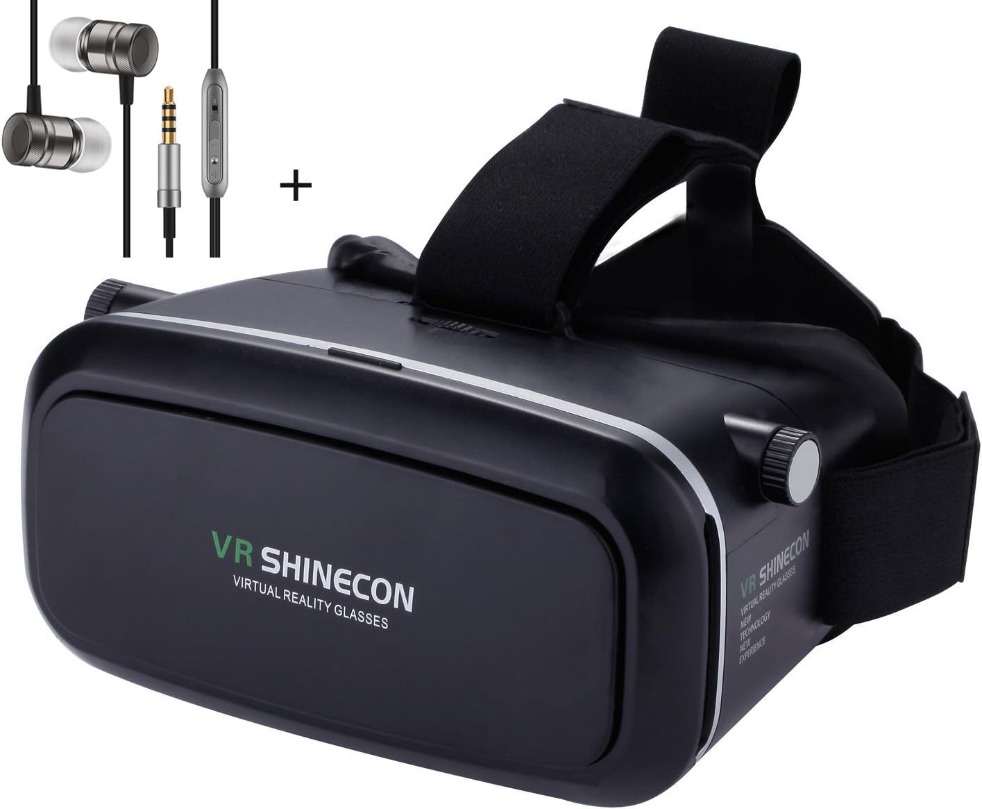 VR Headset 3D VR Glasses, Ownmax 3D VR Box Virtual Reality Viewing Immersive with Adjustable Lens and Strap For 3D Movies Video Games Private Theater Come With a Premium Headphones