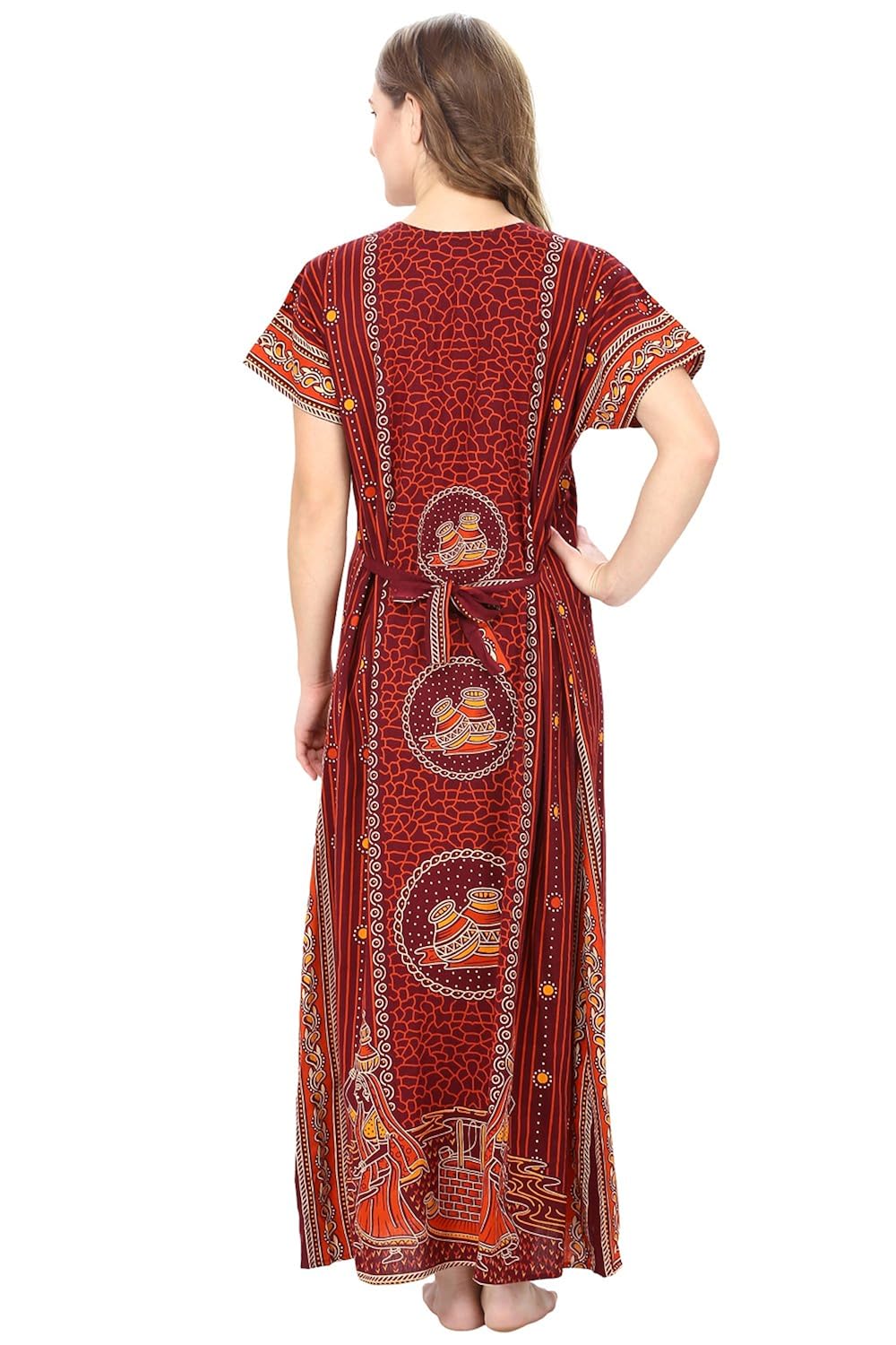 secret wish women's cotton maternity nighty