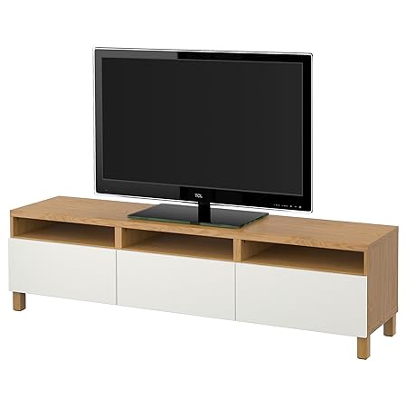 Zigzag Trading Ltd Ikea Besta Tv Bench With Drawers Oak Effect