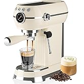 SUSTEAS Espresso Machine with Milk Frother, 20 Bar Espresso Maker for Latte and Cappuccino, Expressions Coffee Machine with R